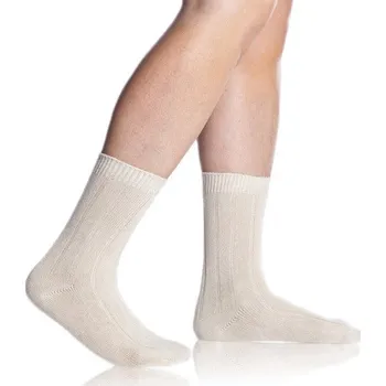 Pánské ponožky Zimní bambusové ponožky BAMBUS CASUAL SOCKS - BELLINDA - béžová 39 - 42