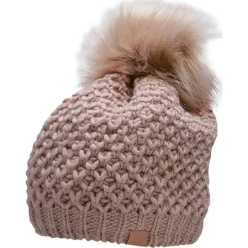 Čepice Růžová zimní čepice 4F s bambulí pro dámy, M i476_1058249