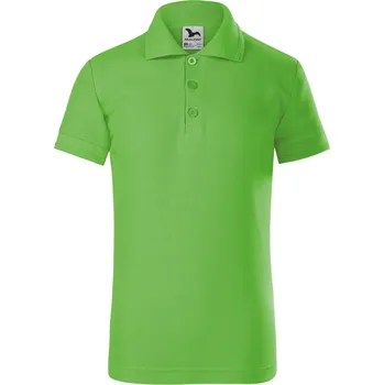 Chlapecké tričko MALFINI Dětská pique směsová polokošile Malfini 200 g/m2 Barva: Zelená jablková, Velikost: 110 cm/4 roky