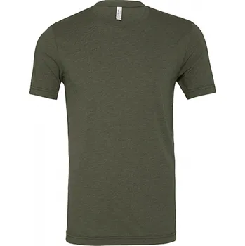 Pánská móda Bella+Canvas Unisex tričko trojsměsové pro melírový efekt Barva: Military Green Triblend, Velikost: XS CV3413