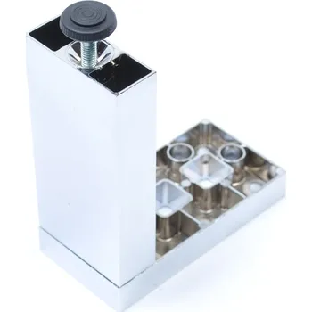 Nábytkové kování Nožka nábytková 205, 120 mm, stav. základna, chrom