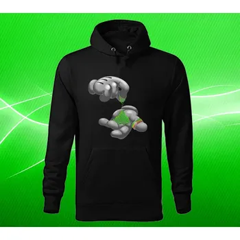 Pánská mikina mikina s kapucí Cannabis S