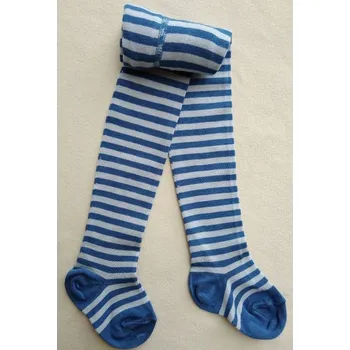 Trepon Bambusové punčocháče pruhované Bopik Barva: Jeansová, Velikost: 122-128