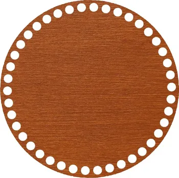 WoodenPuzzle.cz Dno na háčkování - kruh - palisandrová lazura (různé velikosti) Velikost: 8 cm