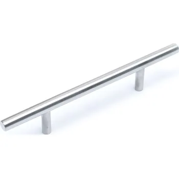 Nábytkové kování Úchytka T38, pr. 10 mm, 128 mm nerez