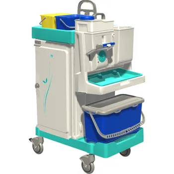 Úklidový vozík TTS Italy Úklidový vozík Magic Line 600S Vnitřní vaničky: 1x22l, Příruční kbelík/košík: 2x4l a košík