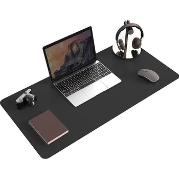 Podložka pod myš Multifunkční podložka na psací stůl 35 × 60 cm Černá