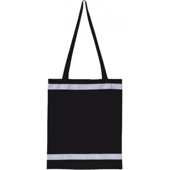 Nákupní taška Nákupní taška s reflexními prvky Warnsac Korntex 10 l Barva: Černá, Velikost: ca. 38 x 42 cm KX105