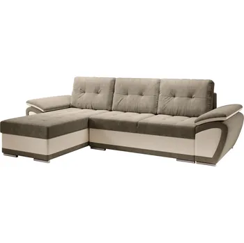 Sedací souprava Tempo Kondela Elik (béžová ekokůže + orinoco 24) (L)