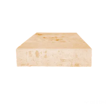 Venkovní dlažba DITON Schodišťový blok - TRAVERTIN ELEGANCE Velikost: 50 x 40 x 14, Varianta: Schodišťový blok - Travertin elegance krémová, Povrch: natur, reliéfní