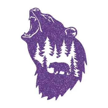 Samolepící dekorace SAMOLEPKA Medvěd 013 levá s krajinou (87 - Ultra Metalic fialová) NA AUTO, NÁLEPKA, FÓLIE, POLEP, TUNING, VLASTNÍ TEXT, TISK, AUTOSAMOLEPKY.cz, POLEPY, OBRÁZEK, LOGO, SAMOLEPKY