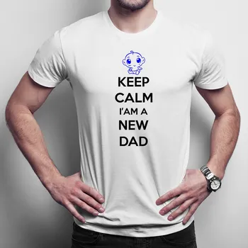 Žertovný předmět Keep Calm I'm a New Dad - pánské tričko s potiskem