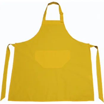 Kuchyňská zástěra Printwear Bavlněná pracovní zástěra s nastavitelným výstřihem Barva: Žlutá, Velikost: 85 x 75 cm NT5220