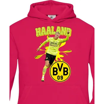 Chlapecká mikina Dětská mikina Erling Braut Haaland, Barva Purpurová, Velikost 122-128, Canvas Dětská mikina Bezvatriko.cz 2032 - 3x