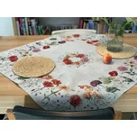 BYTEMA Gobelínový ubrus a šál LUČNÍ KVĚTY 100 x 100 cm