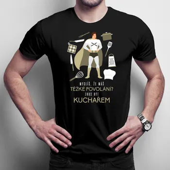 Žertovný předmět Zkus být kuchařem - pánské tričko s potiskem
