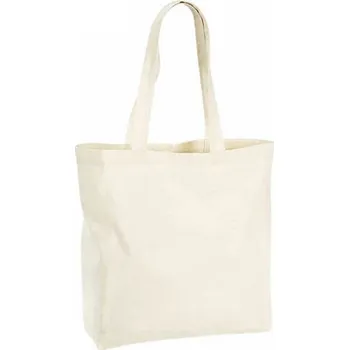 Nákupní taška Westford Mill Pevná maxi taška z prémiové organické bavlny Barva: Přírodní, Velikost: 35 x 39 x 13,5 cm WM265