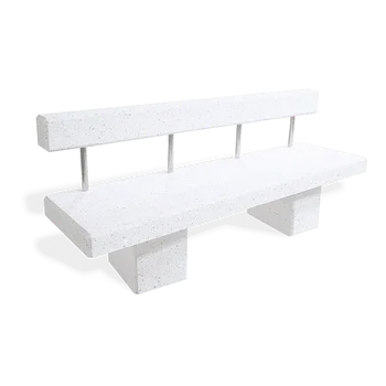 Zahradní lavice Benito betonová lavička s opěrkou Toledo 200 cm