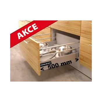 Nábytkové kování Zásuvka PREMIUMBOX 500mm s tlumením, výška 220mm