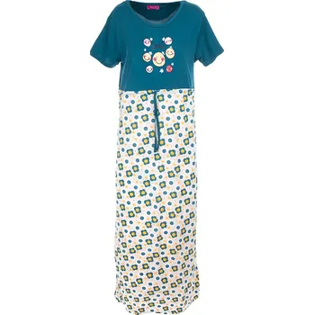 Dámská noční košile Noční košile Smile - tmodrozelená Velikost: M