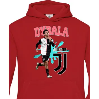 Chlapecká mikina Dětská mikina Paulo Dybala, Barva Červená, Velikost 98-104, Canvas Dětská mikina Bezvatriko.cz 2044