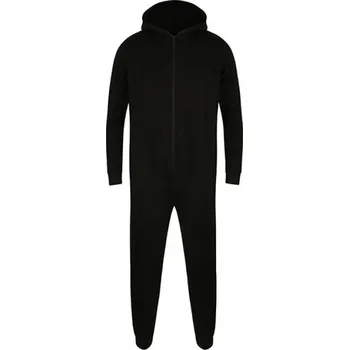 Dámský overall SF Men Unisex overal s kapucí ve slim-fit střihu Barva: Černá, Velikost: XXS/XS SFM470