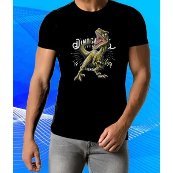 Chlapecké tričko tričko dinosaurus černé XXL