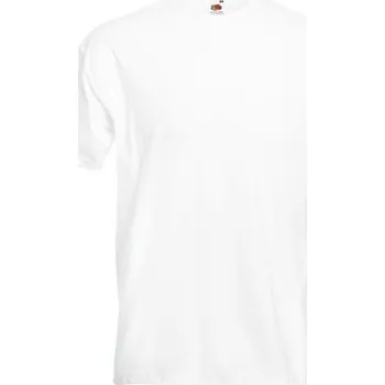 Pánské tričko Fruit of the Loom Pánské tričko Super Premium vysoké kvality, 205 g/m Barva: Bílá, Velikost: 4XL F181