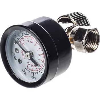 Ventil Škrtící ventil 1/4" s manometrem PG-03