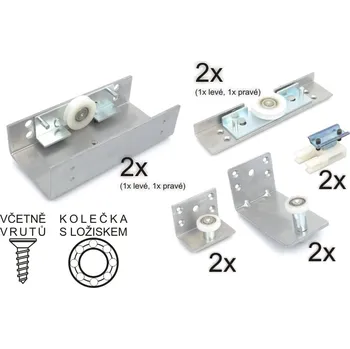 Dveřní kování Posuvný systém G11, 2 dveře, 2Z