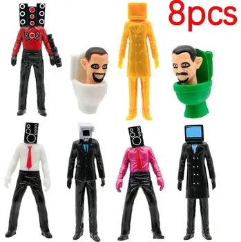 Figurka Roblox Figurky Skibidi Toilet - sady 6, 8, 9, 12 ks Set: 8 ks