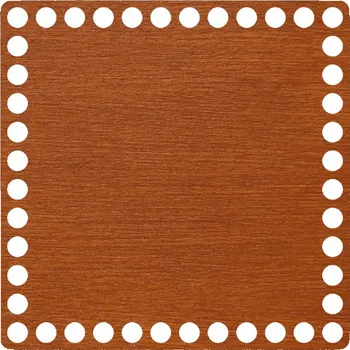 Příze WoodenPuzzle.cz Dno na háčkování - čtverec - palisandrová lazura (různé velikosti) Velikost: 13x13 cm