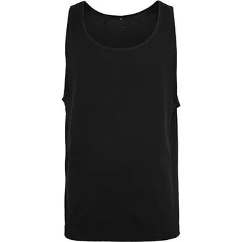 Pánské tílko Pánský jednobarevný nátělník Build Your Brand Barva: Černá, Velikost: 4XL BY003