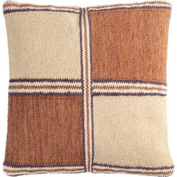 Polštář Oranžovo-béžový bavlněný polštář DUTCHBONE GAMBIT 45 x 45 cm