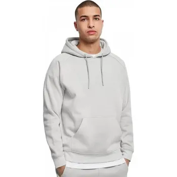 Pánská mikina Teplá pánská mikina klokanka do pasu Urban Classics 380 g/m Barva: lightasphalt, Velikost: XS