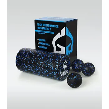 Pěnový válec Masážní set Ground Game - roller + ball + duoball
