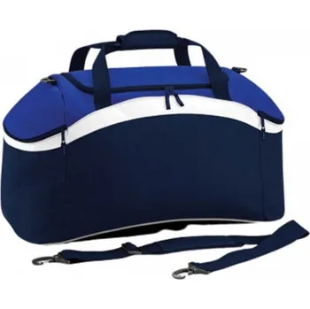 Cestovní taška BagBase Sportovní prostorná taška na zip Holdall 54 l Barva: modrá námořní - modrá královská - bílá, Velikost: 64 x 35 x 31 cm BG572
