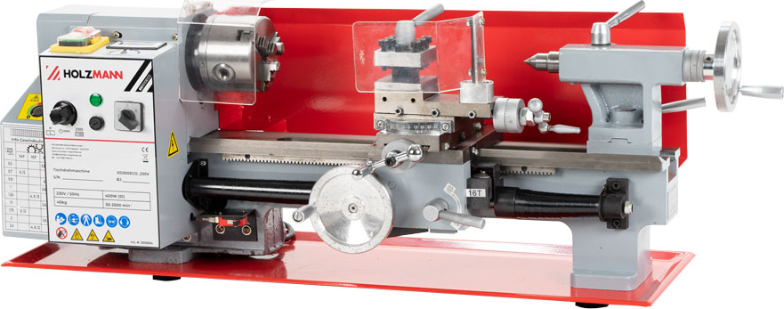 Soustruh na kov Holzmann ED300ECO – 230 V, kompaktní, DIY použití ED300ECO_230V