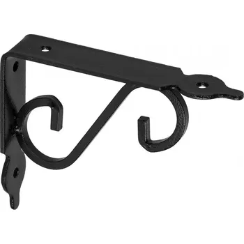 Držák na polici Mark WOZ 140 GC konzola dekorativní kovaná 140x110 černá