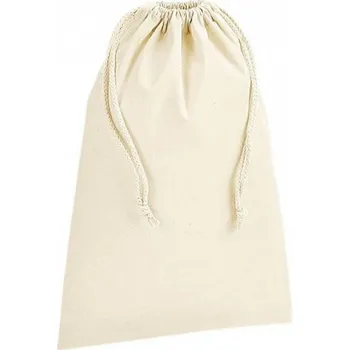 Westford Mill Přírodní nebarvené sáčky z prémiové organické bavlny pro vysokou odolnost Barva: Přírodní, Velikost: L (40 x 61,5 cm) WM266