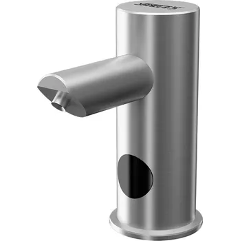 Dávkovač mýdla Sanela Automatický nerezový stojánkový dávkovač mýdla, nádržka na mýdlo 1 l, 230 V AC SLZN 91E