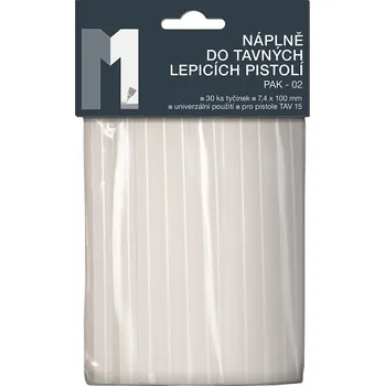 Průmyslové lepidlo BULDOK Tavné lepidlo PAK 02 tyčinky 7x100mm 30ks čirá