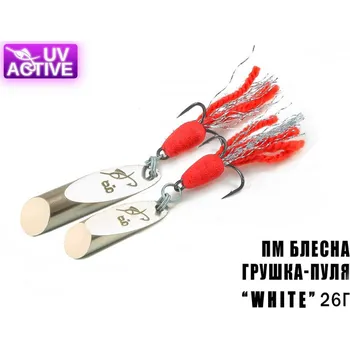 Umělá nástraha Nástraha Prof Montazh "Grushka-Bullet" Stříbrná 26g