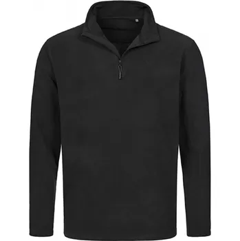 Pánská mikina Stedman Lehká mikrofleecová mikina se stojáčkem a krátkým zipem Barva: Černá, Velikost: S S5020