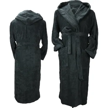 Pánský župan A&R Unisex župan Robezz z organické bavlny Barva: Černá, Velikost: XXL AR027