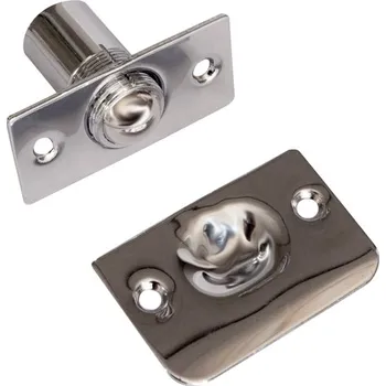 Dveřní kování Nerez západka ke dveřím - kuličková - chrom