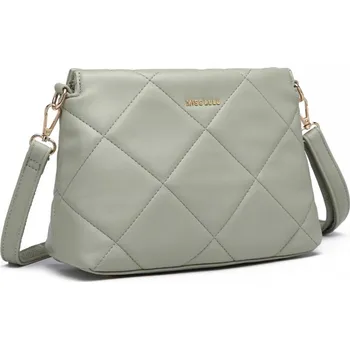 Kabelka Světle zelená prošívaná crossbody dámská kabelka Theklas