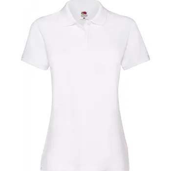 Dámské tričko Dámská bavlněná polokošile Premium Fruit of the Loom 170 g/m Barva: Bílá, Velikost: XXL F520