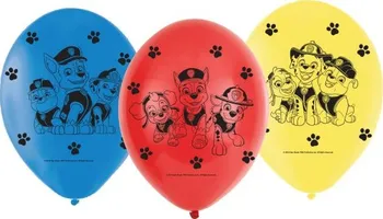 Balónek Amscan Tlapková patrola latexové balónky 23 cm 6 ks