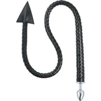 Anální kolík Kiotos Devil Tail Buttplug and Weaved Whip